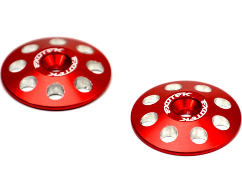 EXO1665RED 1/8 Buggy XL Wing Buttons 22mm 2 Red