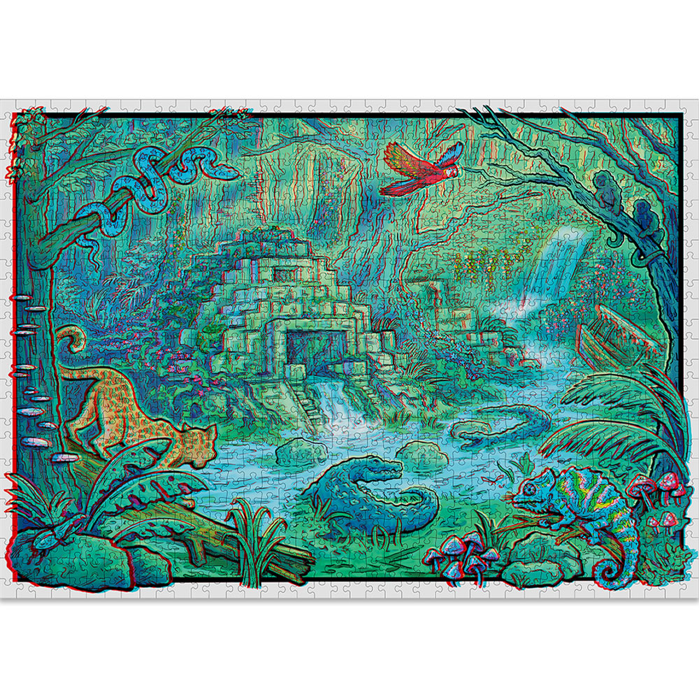 Jungle 3D 1000-Piece Puzzle