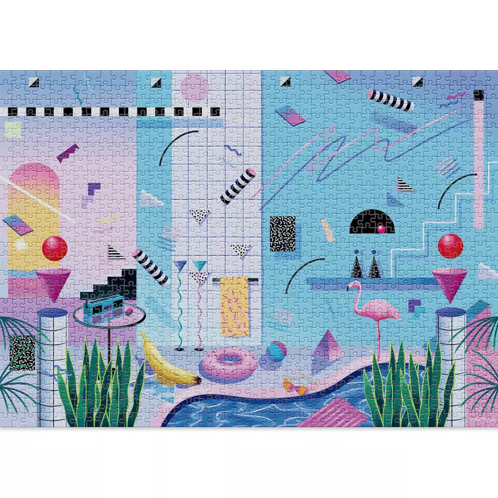 Puzzle de 1000 pièces au bord de la piscine 