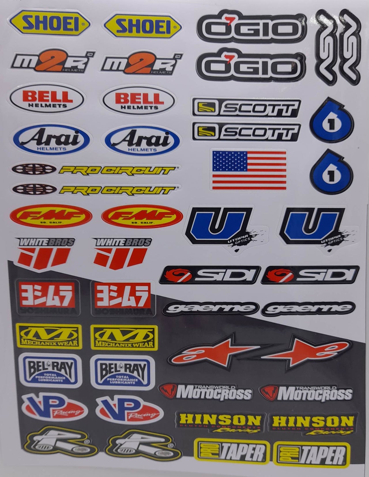 SSS-3 Sponsors Decals Sticker sheet 1/10