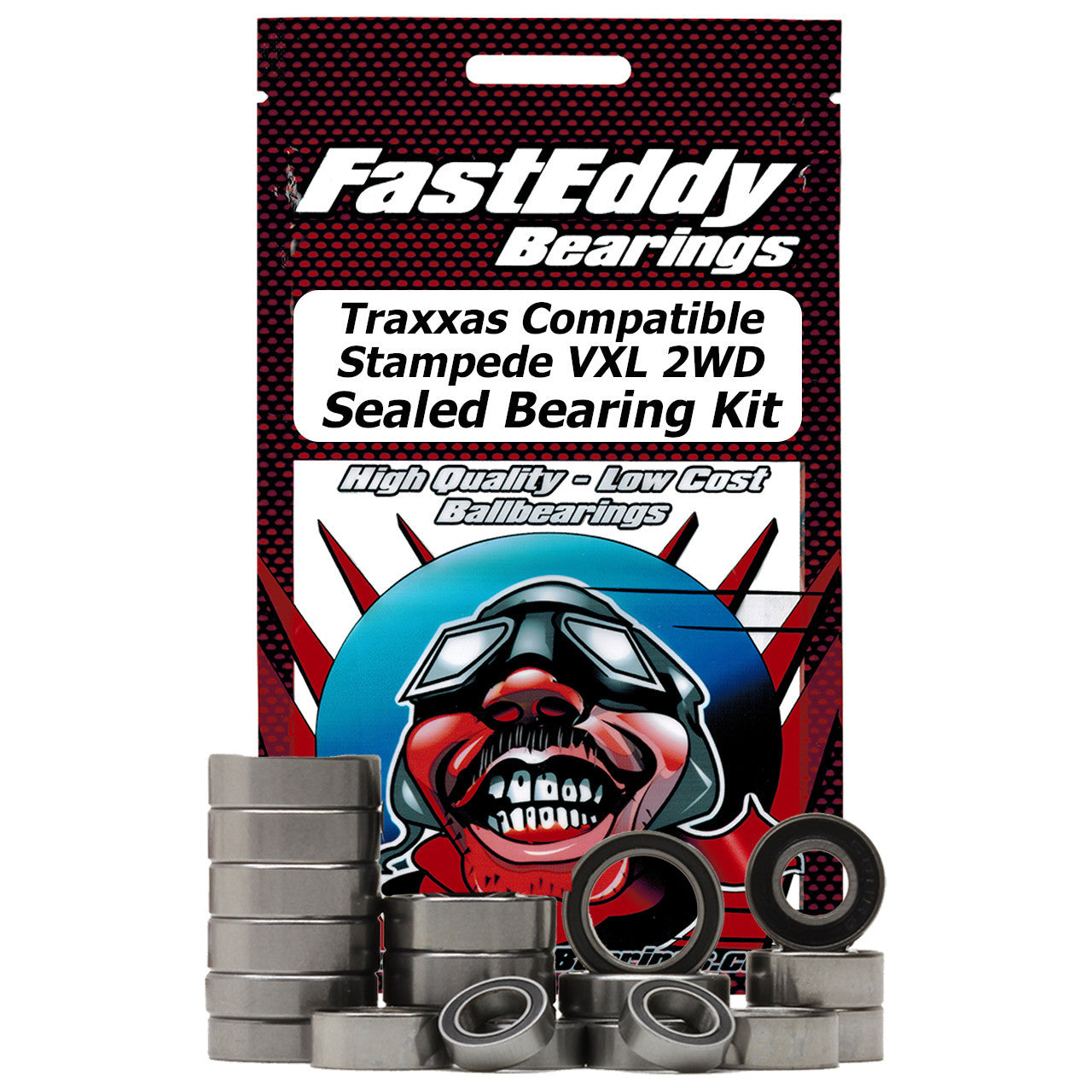 TFE128 Fast Eddy Traxxas Stampede VXL 2WD Juego de cojinetes sellados