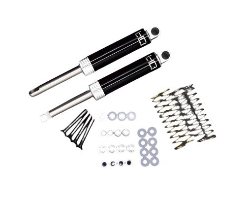 TD100T08 Silver Internal Spring Air Shocks 100mm