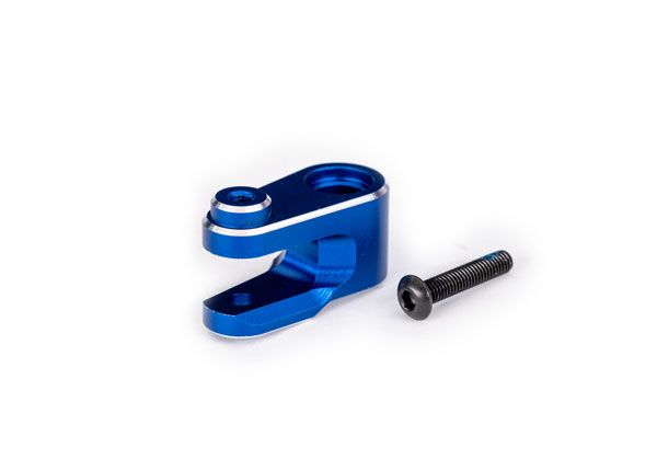 10247-BLUE Traxxas Servo horn, steering, blue-anodized aluminum