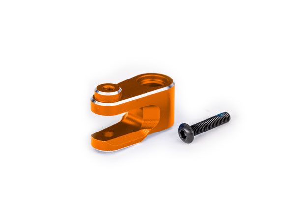 10247-ORNG Traxxas Servo horn, steering, orange-anodized aluminum