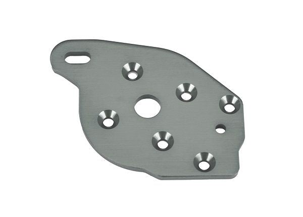 10259-GRAY Traxxas Plate, motor, 6061-T6 aluminum (gray-anodized)