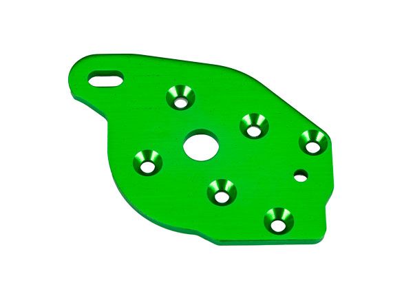 10259-GRN Traxxas Plate, motor, 6061-T6 aluminum (green-anodized)