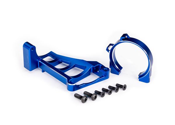 10261-BLUE Traxxas Motor mounts (blue/aluminum)(for #3461 motor)