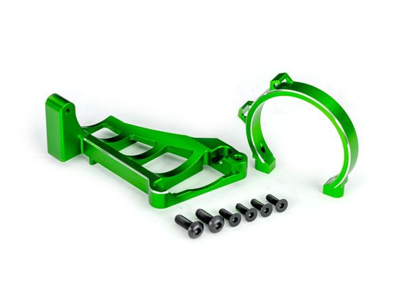 10262-GRN Traxxas Motor mounts (front & rear) (green-anodized aluminum)