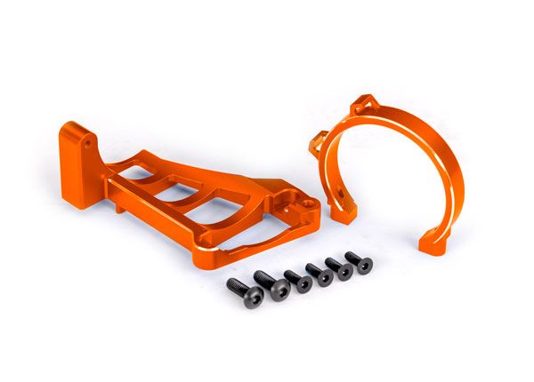 10262-ORNG Traxxas Motor mounts (front & rear) (orange-anodized aluminum)