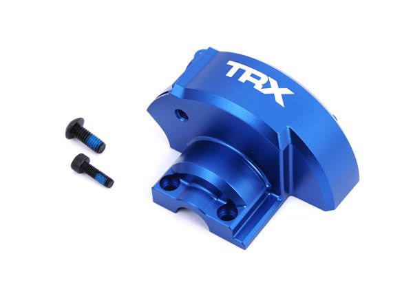 10287-BLUE Traxxas Cover, gear (blue-anodized 6061-T6 aluminum)