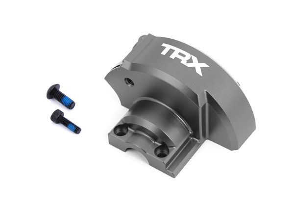 10287-GRAY Traxxas Cover, gear (gray-anodized 6061-T6 aluminum)