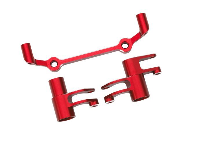 10543-RED Manivelles de direction Traxxas en aluminium rouge 