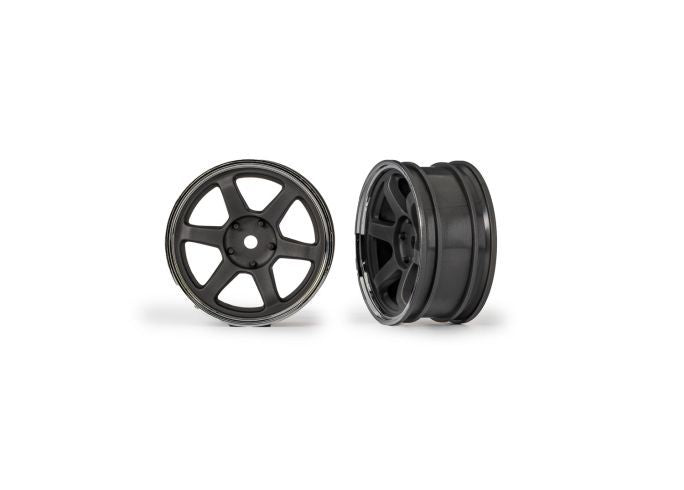 10571 Traxxas Wheels 1.9 Six Spoke Gray Frnt