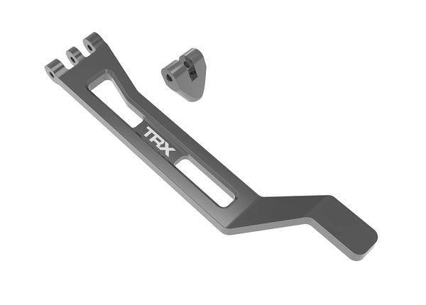 10726-GRAY Traxxas Battery hold-down (gray-anodized 6061-T6 aluminum)