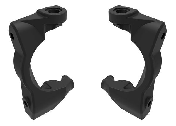 10732-BLK Traxxas Caster blocks (c-hubs), left & right (black)