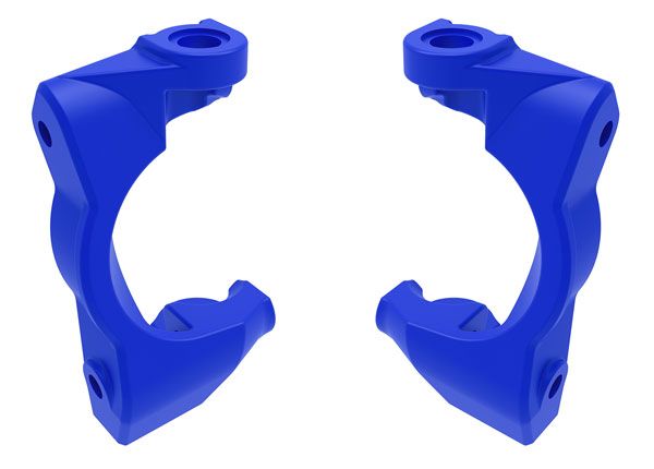 10732-BLUE Traxxas Caster blocks (c-hubs), left & right (blue)