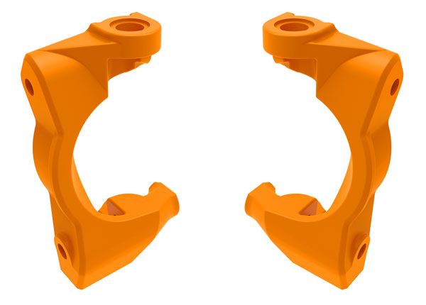 10732-ORNG Traxxas Caster blocks (c-hubs), left & right (orange)