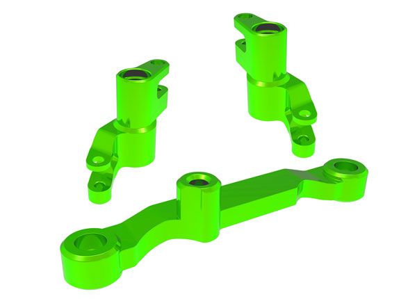 10743-GRN Traxxas Steering bellcranks, draglink (green aluminum)