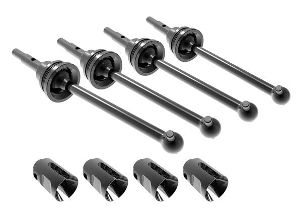 10750X Traxxas Driveshafts, steel constant-velocity, front or rear (4)