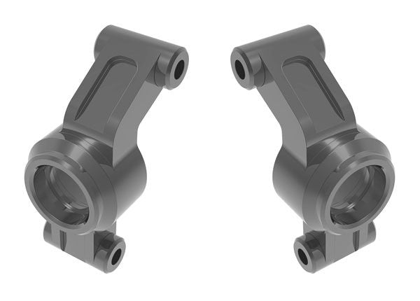 10751-GRAY Traxxas Carriers, stub axle, aluminum (gray) (left & right)