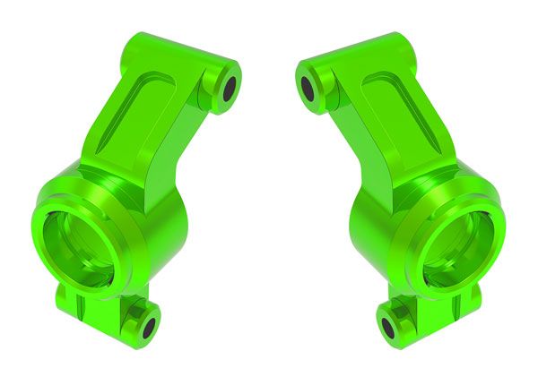 10751-GRN Traxxas Carriers, stub axle, aluminum (green) (left & right)