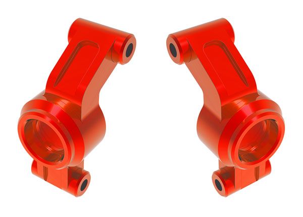 10751-RED Traxxas Carriers, stub axle, aluminum (red) (left & right)