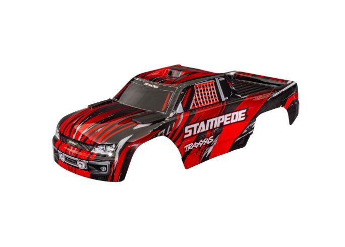 3620A-RED Traxxas Body Stampede Red (painted, for clipless mounting)