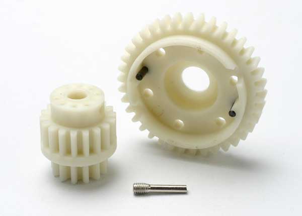 5384 Traxxas Gear set, 2-speed wide ratio (2nd speed gear 38T, 13T-18