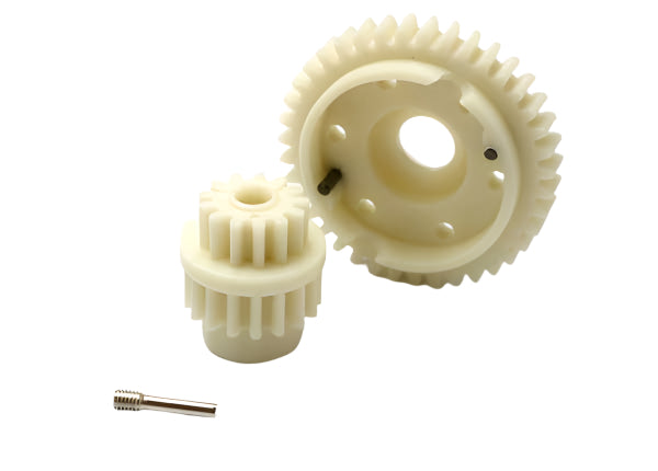 5385 Traxxas Gear set, 2-speed standard ratio (2nd speed gear 39T, 13T-17T input gears, hardware)