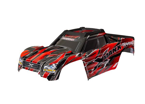 7867-RED Traxxas Body, X-Maxx, red (painted, decals applied)