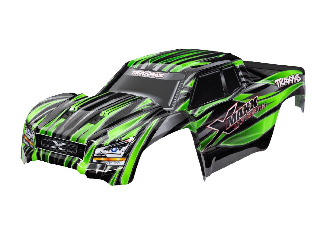 7868-GRN Traxxas Body, X-Maxx Ultimate, green (painted, decals applied)