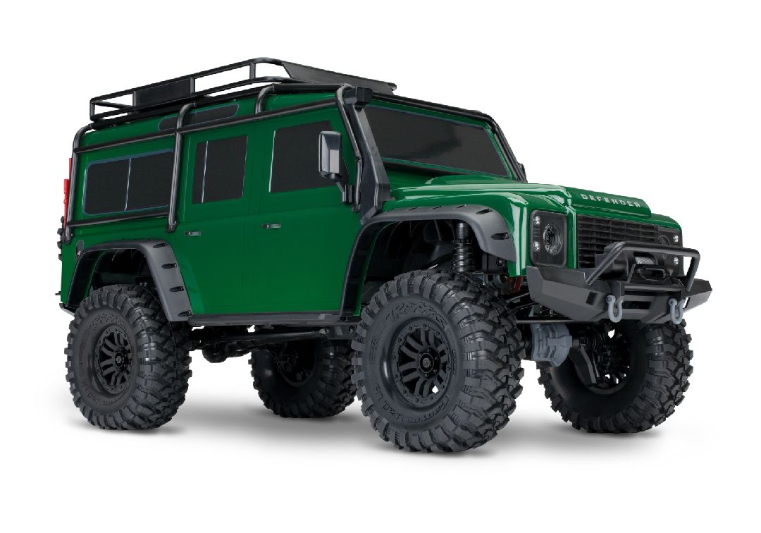 82256-4GREEN Traxxas 1/10 TRX-4 Defender 4WD RTR, Clipless Mounting - Green