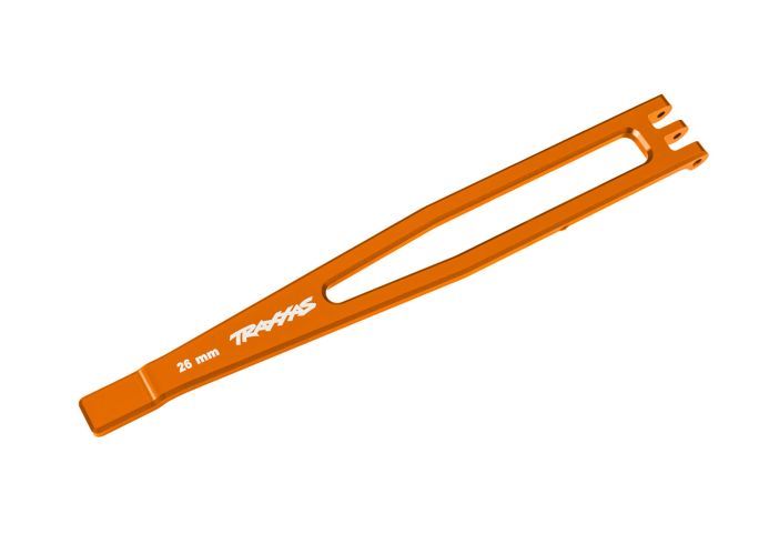 8327 Support de batterie Traxxas en aluminium orange 