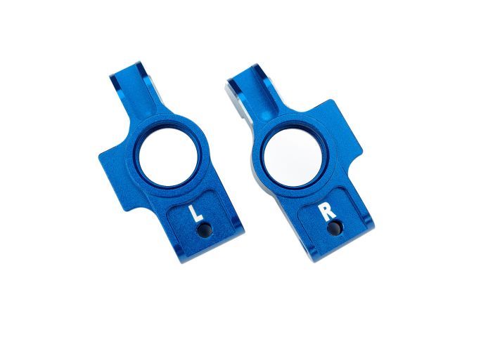 8352X Traxxas Stub Axle Carriers Aluminum Blue