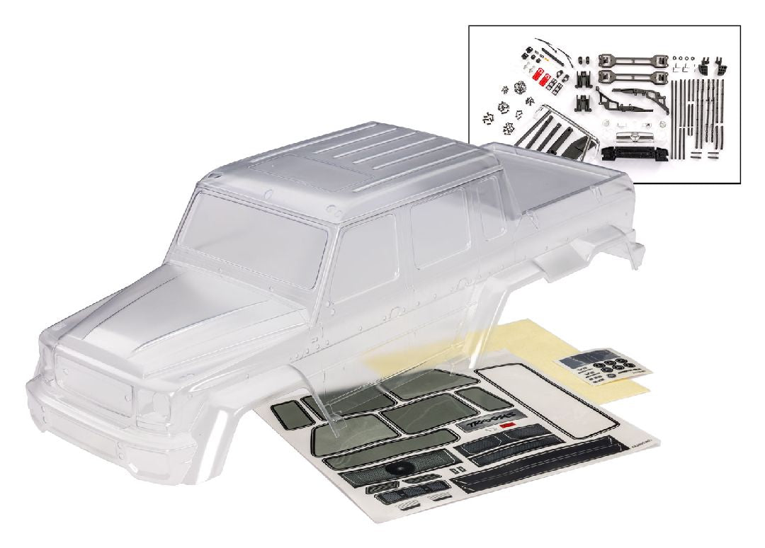 9129 Traxxas Body, Mercedes-Benz® G 63® (clear, requires painting)