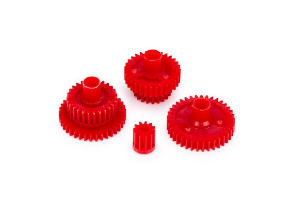 9776A Traxxas Gear set, transmission (6.8:1 reduction ratio) - Red