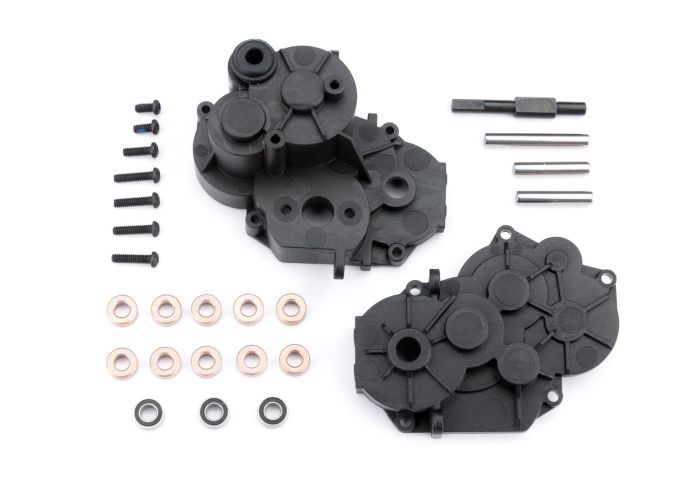 9889 Traxxas Gearbox housing (front & rear) (for #9891 transmission)