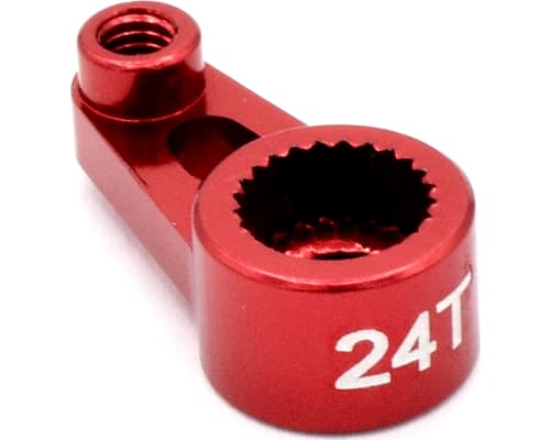 VXS24SH02 Hot racing Aluminum Servo Horn 24t 1/16 TRA (Red)