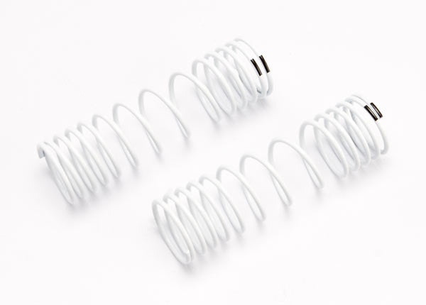 6858  Springs, rear (white) (progressive rate) (2)