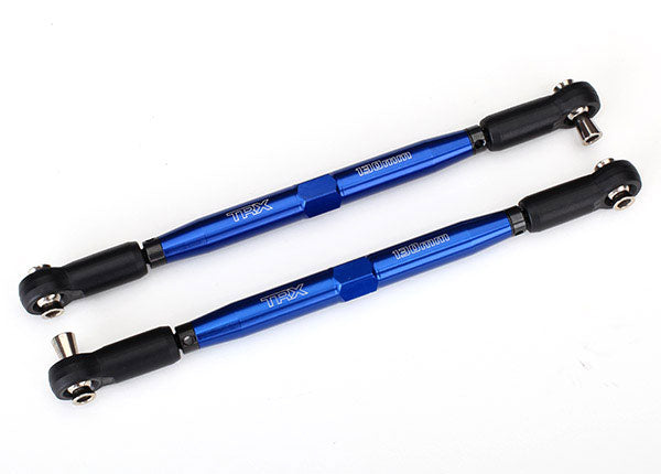 7748X Traxxas Toe links, X-Maxx (TUBOS anodizados en azul, aluminio 7075-T6 