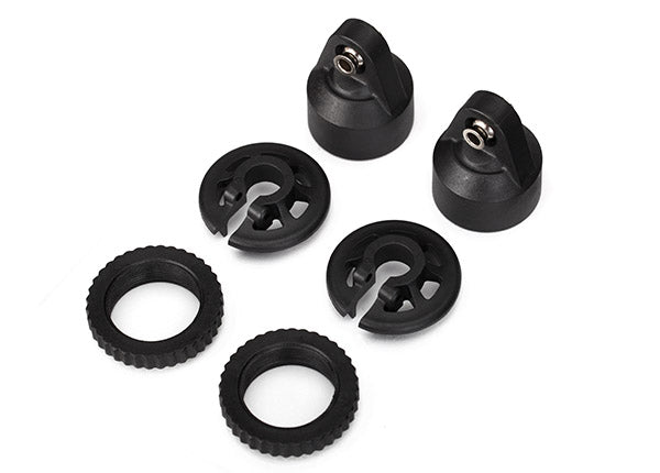 7764 Shock caps, GTX shocks/ spring perch/ adjusters/ 2.5x14mm CS (2) (for 2 shocks)