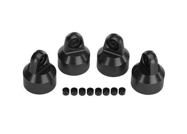 7764X Capuchons d'amortisseur, aluminium (anodisé dur, revêtement PTFE), amortisseurs GTX (4)/entretoises (8) 