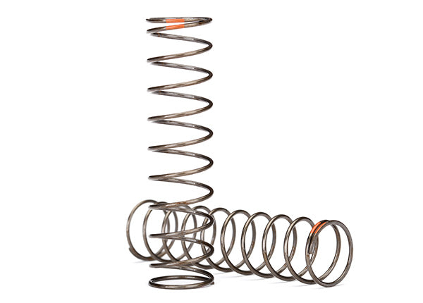 8044  Springs, shock (natural finish) (GTS) (0.39 rate, orange stripe) (2)