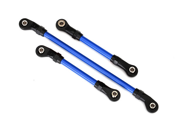 8146X Steering link, 5x117mm (1)/ draglink, 5x60mm (1)/ panhard link, 5x63mm (blue powder coated steel) (assembled with hollow balls) (for use with #8140X TRX-4® Long Arm Lift Kit)