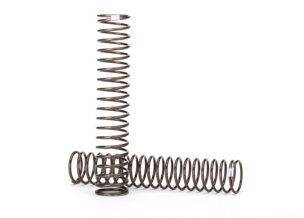 8153  Springs, shock, long (natural finish) (GTS) (0.29 rate, white stripe) (for use with TRX-4® Long Arm Lift Kit)