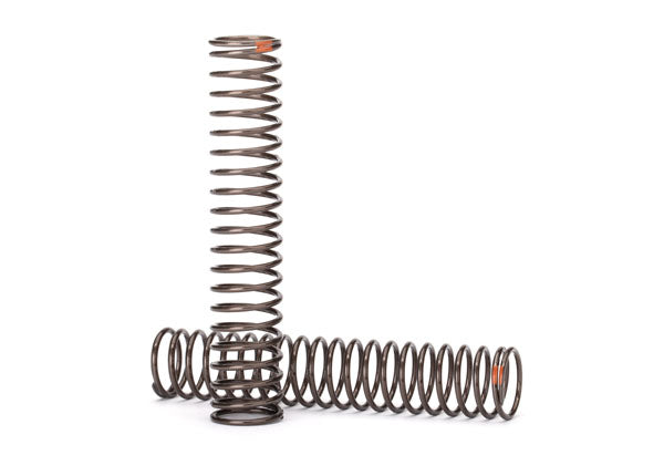 8154  Springs, shock, long (natural finish) (GTS) (0.39 rate, orange stripe) (for use with TRX-4® Long Arm Lift Kit)
