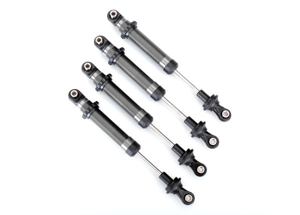 8160  Shocks, GTS, silver aluminum (assembled without springs) (4) (for use with #8140 TRX-4® Long Arm Lift Kit)