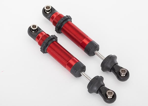 8260R Amortiguadores, GTS, aluminio (anodizado en rojo) (ensamblados con retenedores de resorte) (2)
