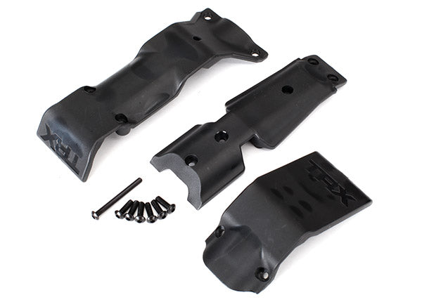 8637 Skid plate set, front/ skid plate, rear/ 3x10 BCS (6)/ 3x30 BCS (1) (fits #8629 & 8630 bulkheads)