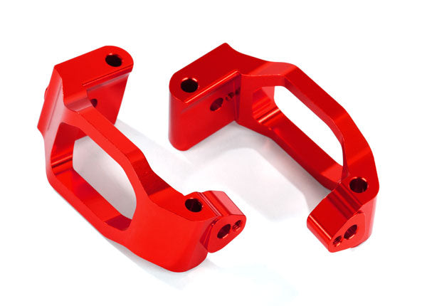 8932R Caster blocks (c-hubs), 6061-T6 aluminum (red-anodized), left & right/ 4x22mm pin (4)/ 3x6mm BCS (4)/ retainers (4)